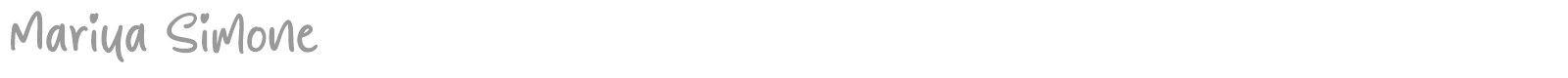 Mariya Simone font preview